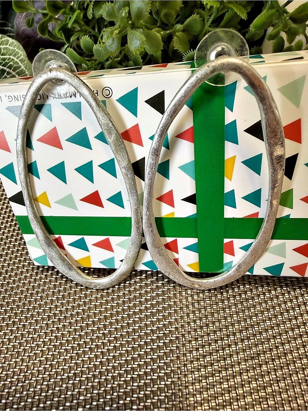 Green Geometric Belt with Silver-Tone Buckle Robert Lee Morris